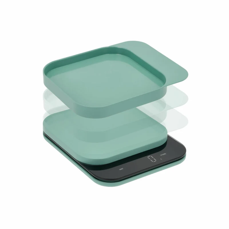 Rosti Küchenwaage Mensura, Grammwaage, ABS-Kunststoff, Nordic Green, bis 10 kg, 25686