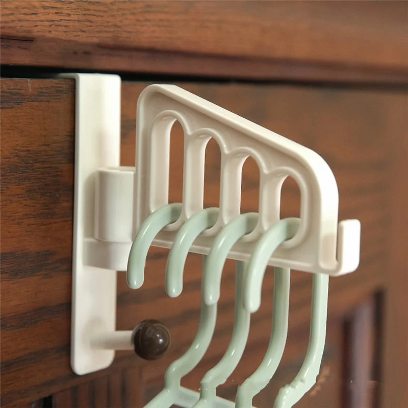 Rotatable Over The Door Multi Hook Hanger