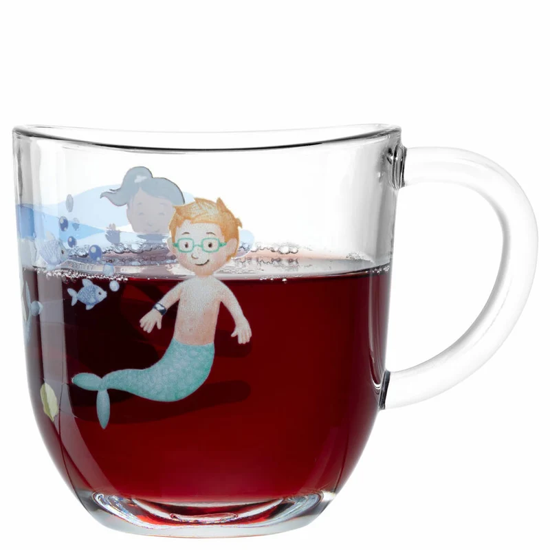 Leonardo Tasse Bambini Avventura Meer, Henkelbecher, Kalk-Natron-Glas, Mehrfarbig, 280 ml, 044419