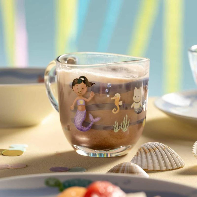 Leonardo Tasse Bambini Avventura Meer, Henkelbecher, Kalk-Natron-Glas, Mehrfarbig, 280 ml, 044419