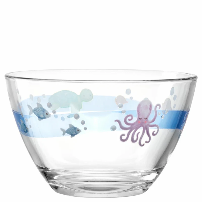 Leonardo Schale Bambini Avventura Meer, Schüssel, Schälchen, Kalk-Natron-Glas, Mehrfarbig, 12 cm, 044421