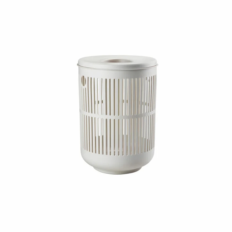 Zone Denmark Wäschekorb Ume, Wäschebox, Wäschetruhe, Wäschesammler, Kunststoff, Soft Grey, 60 L, 26527