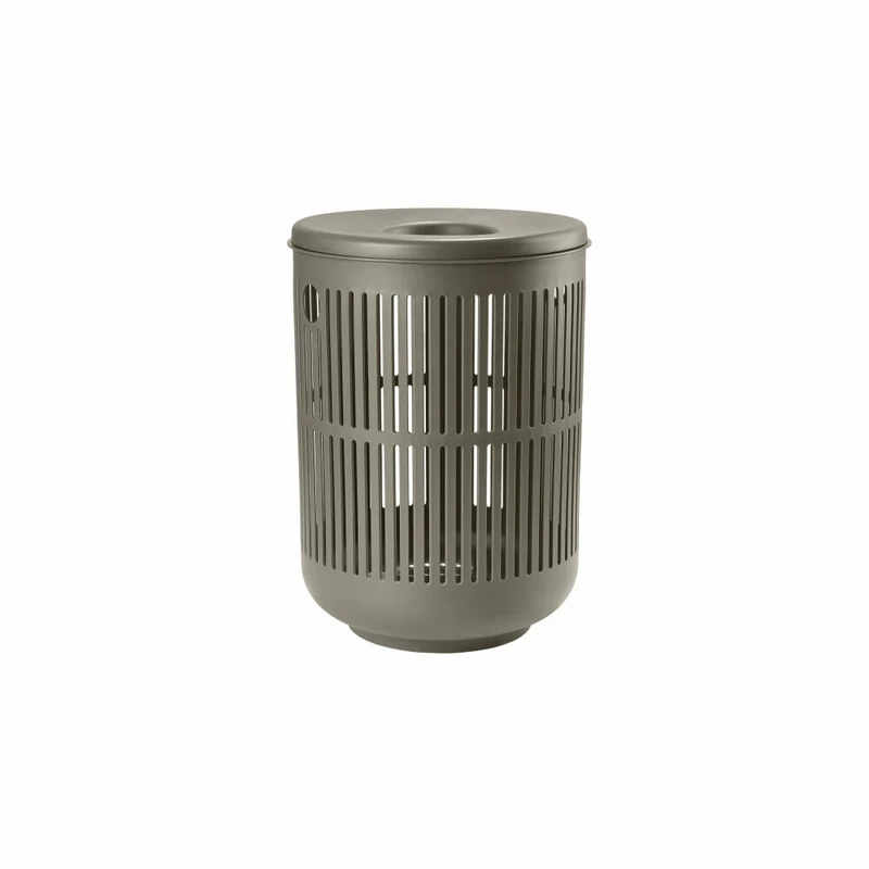 Zone Denmark Wäschekorb Ume, Wäschebox, Wäschetruhe, Wäschesammler, Kunststoff, Taupe, 60 L, 26529