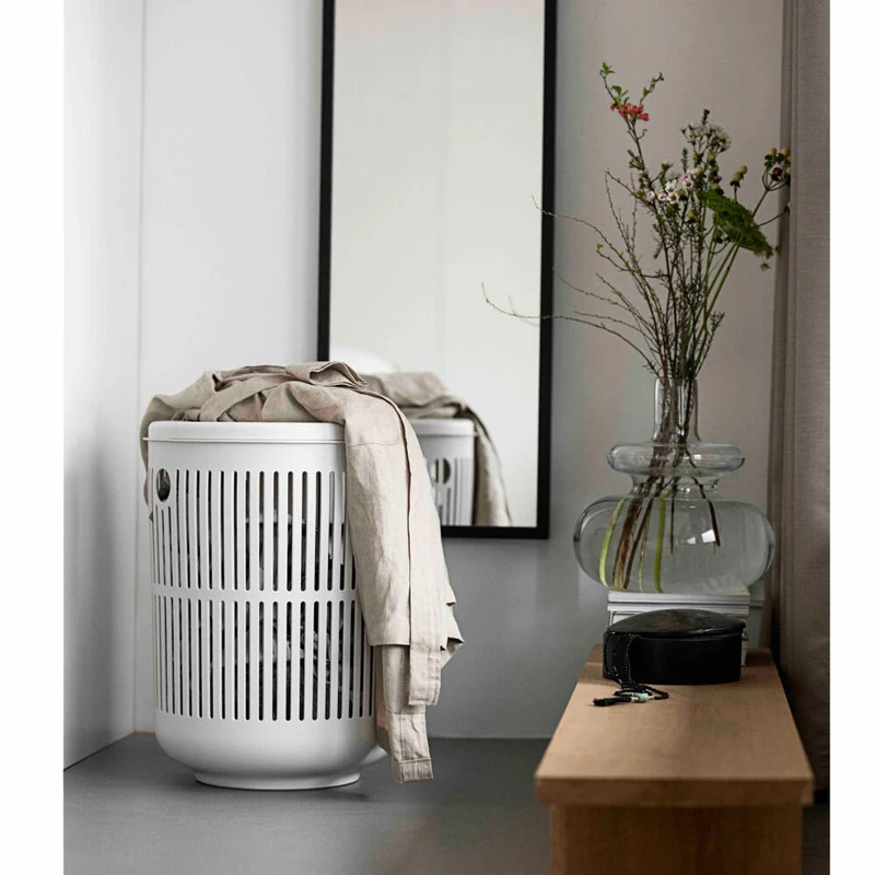 Zone Denmark Wäschekorb Ume, Wäschebox, Wäschetruhe, Wäschesammler, Kunststoff, Taupe, 60 L, 26529