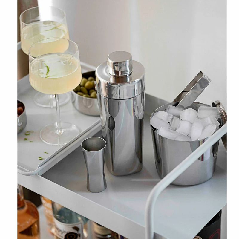 Zone Denmark Shaker Rocks, Cocktailshaker, Cocktailmixer, Stahl / Kunststoff, Polished Steel, 700 ml, 26562