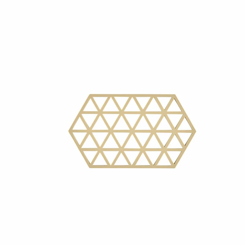 Zone Denmark Untersetzer Triangles, Topfuntersetzer, Pfannenuntersetzer, Silikon, Warm Sand, L 24 cm, 12430