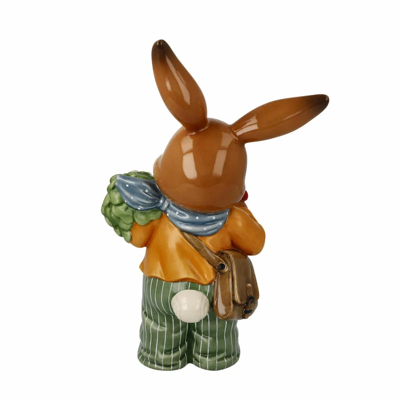 Goebel Figur Hase - Mit guten Wünschen, Ostern, Steingut, Bunt, 24 cm, 66845641