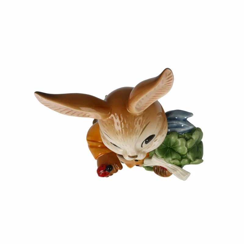 Goebel Figur Hase - Mit guten Wünschen, Ostern, Steingut, Bunt, 24 cm, 66845641