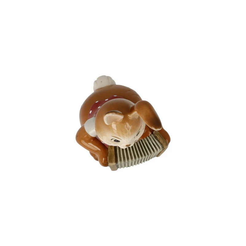 Goebel Figur Hase - Frecher Musikant, Ostern, Steingut, Bunt, 8 cm, 66845781