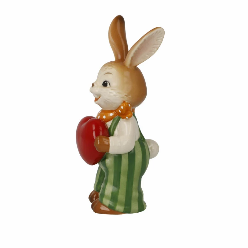 Goebel Figur Hase - Von Herzen!, Ostern, Steingut, Bunt, 12 cm, 66845821