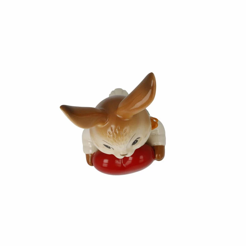 Goebel Figur Hase - Von Herzen!, Ostern, Steingut, Bunt, 12 cm, 66845821