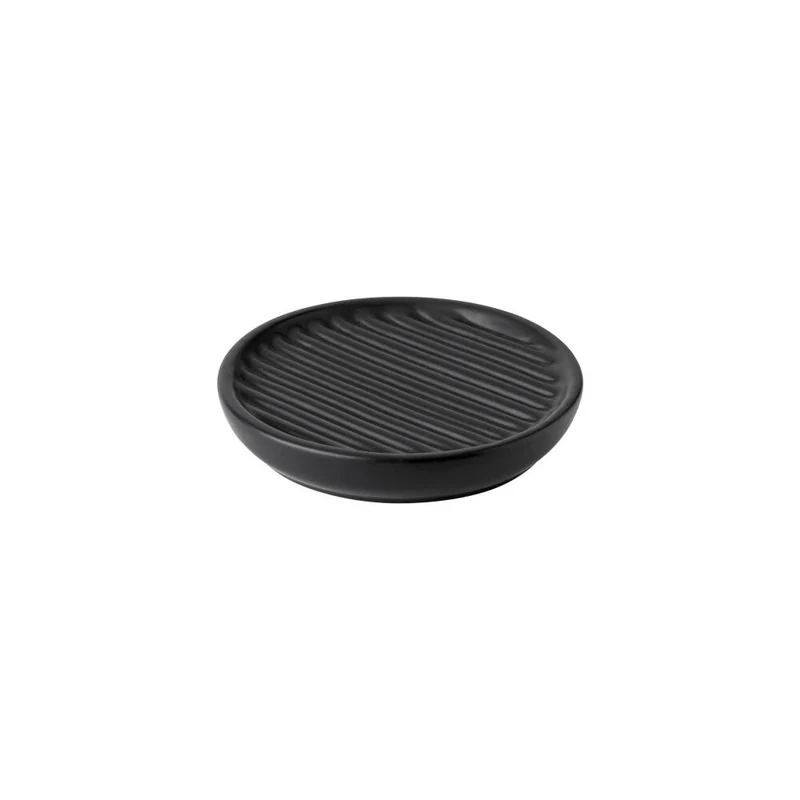 Stelton Seifenschale Fjord, Seifenablage, Schmuckablage, Steinzeug, Black, 112