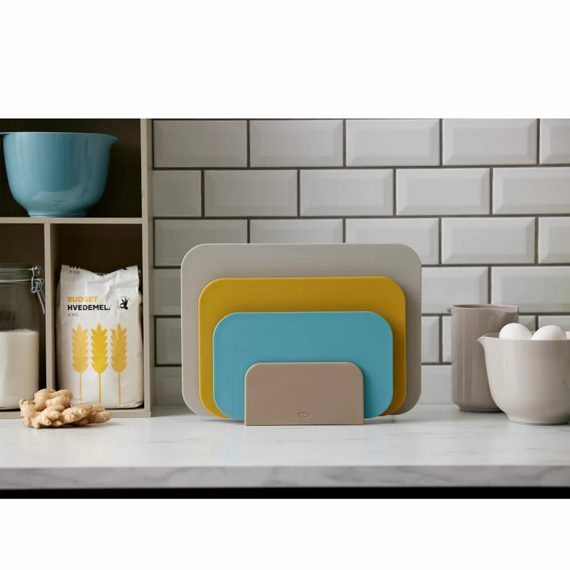 Rosti Schneidebrett-Set Choptima 4-tlg., Schneidunterlage, PE-Kunststoff, Beach, 27826