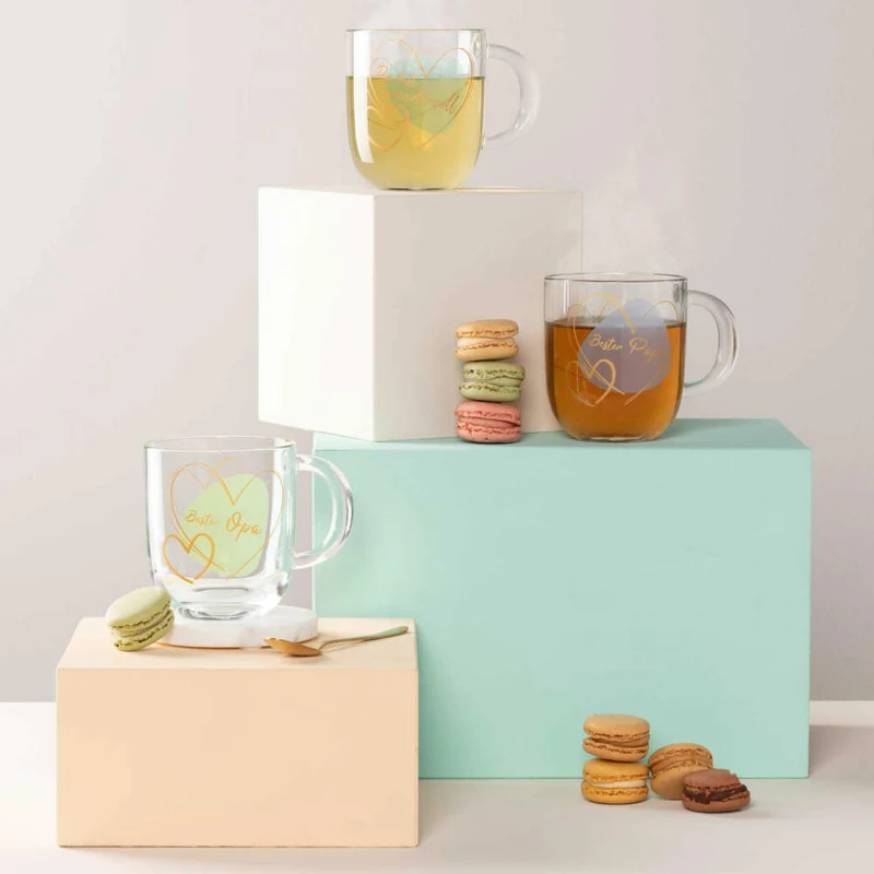 Leonardo Tasse Emozione Bester Papa, Henkelbecher, Kalk-Natron-Glas, Blau, 400 ml, 033229