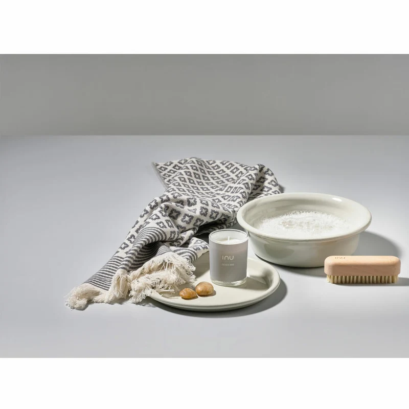 Zone Denmark Hand-Spa Inu, Emaillierte Wanne, Schale, Emailliertes Metall, Vaporous Green, 1 L, 14165