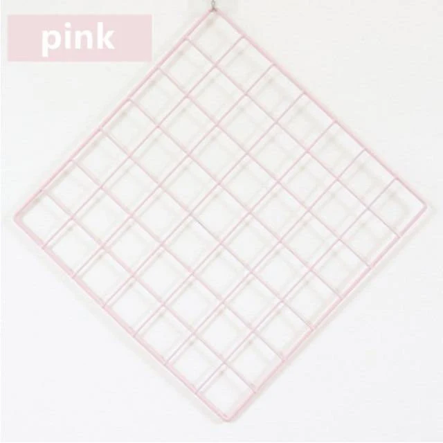 Iron Grid Home Wall Decoration Organizer