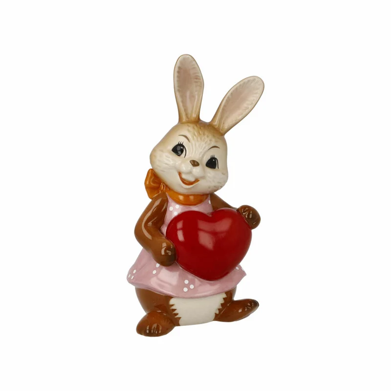 Goebel Figur Hase - Alles Liebe!, Ostern, Steingut, Bunt, 12 cm, 66845831
