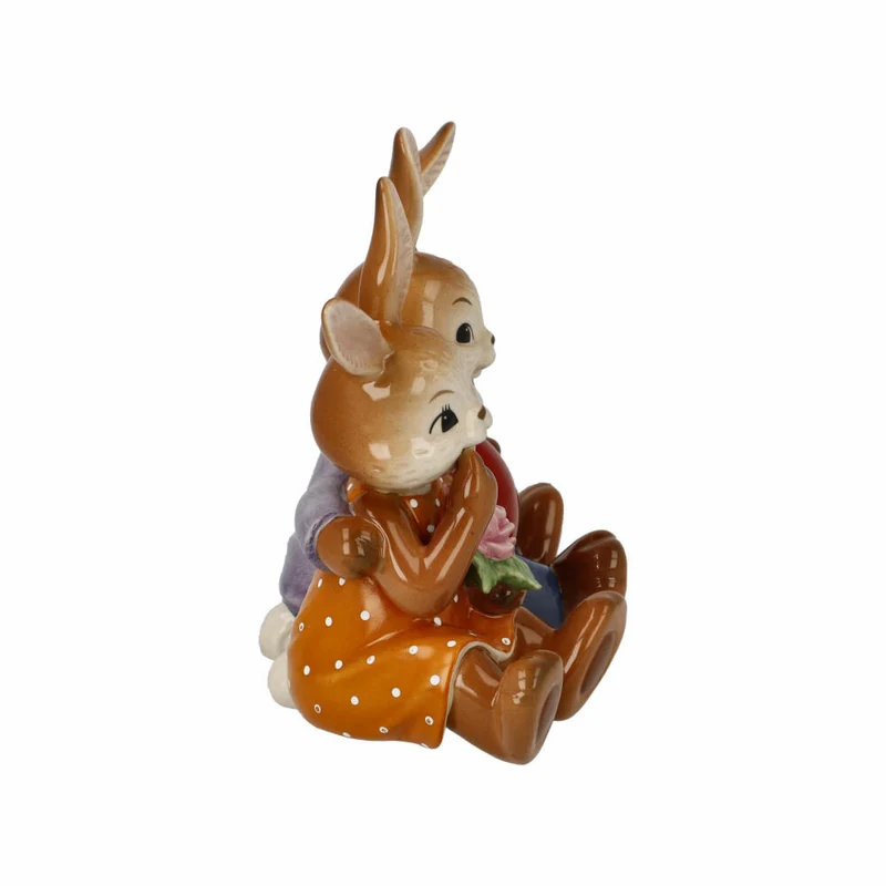 Goebel Figur Hasen - Mein Valentins-Schatz, Steingut, Bunt, 12 cm, 66845841