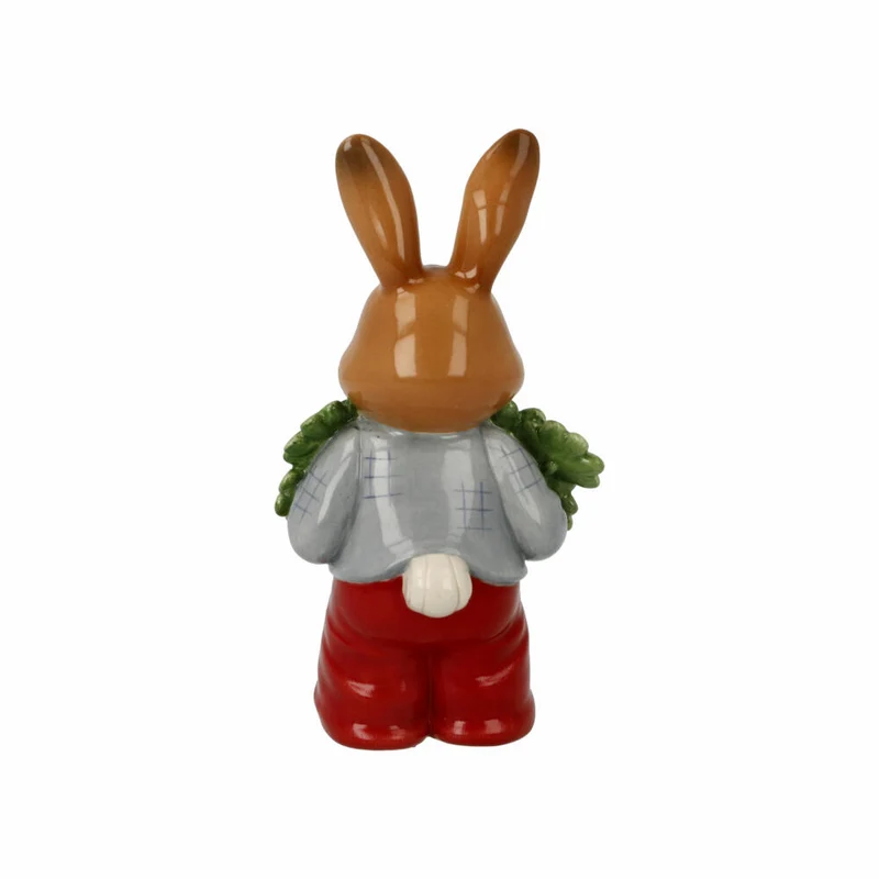 Goebel Figur Hasenjunge - Viel Glück!, Ostern, Steingut, Bunt, 12 cm, 66845881