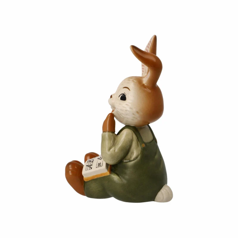 Goebel Figur Hasenschule - Früh übt sich, Ostern, Steingut, Bunt, 10 cm, 66845421