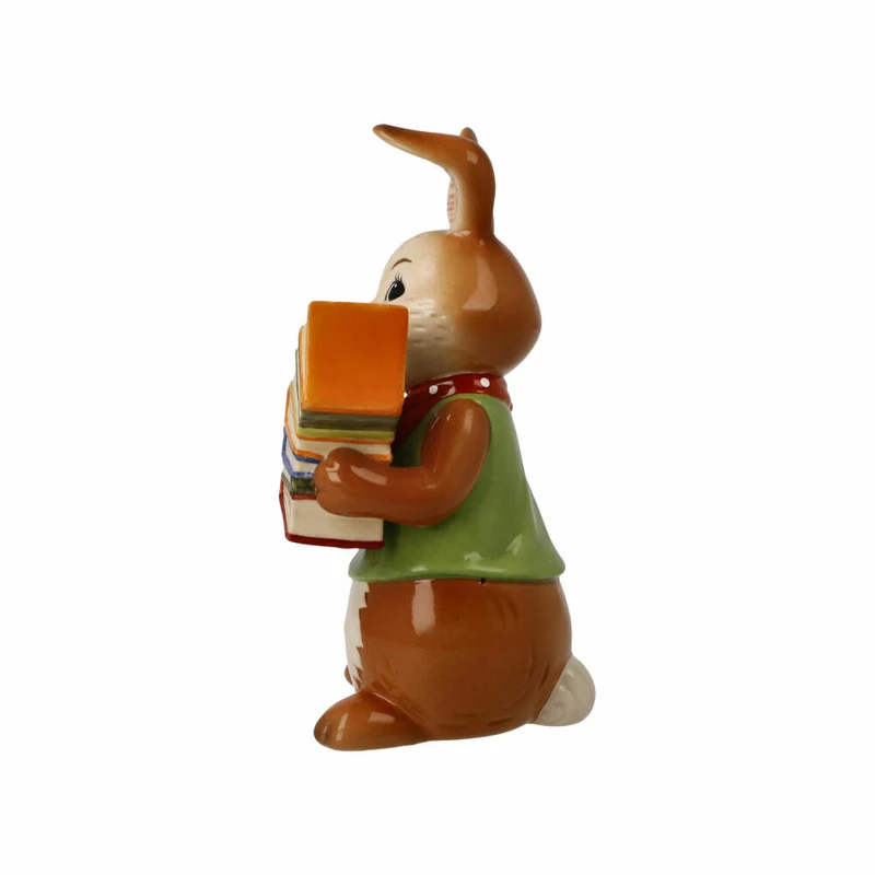Goebel Figur Hasenschule - Hoppla!, Ostern, Steingut, Bunt, 12 cm, 66845431
