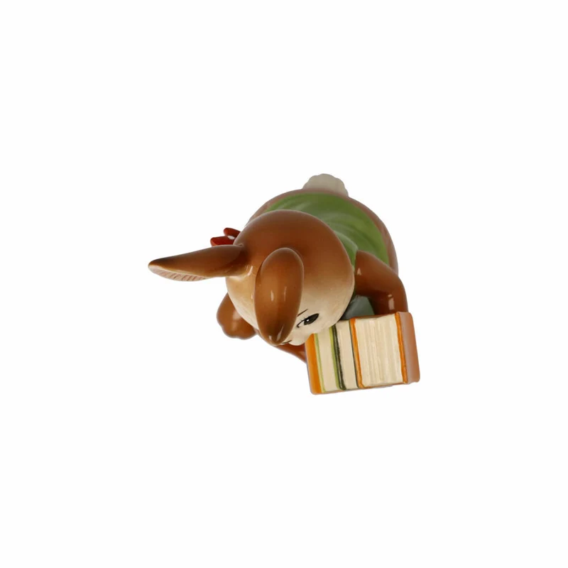 Goebel Figur Hasenschule - Hoppla!, Ostern, Steingut, Bunt, 12 cm, 66845431