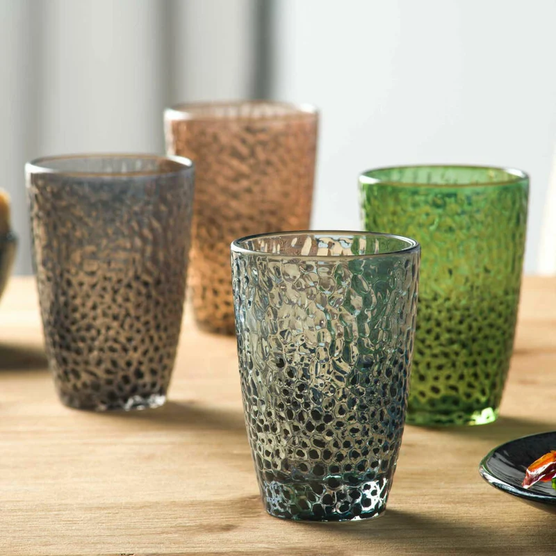 Leonardo Trinkglas Matera, Trinkbecher, Kalk-Natron-Glas, Blau, 340 ml, 024384