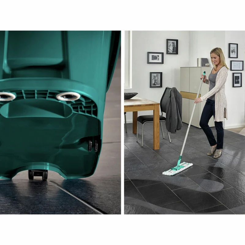 Leifheit Bodenwischer-Set Profi XL Mobile + static plus Bezug, Wischtuchpresse und Wischer, 55168