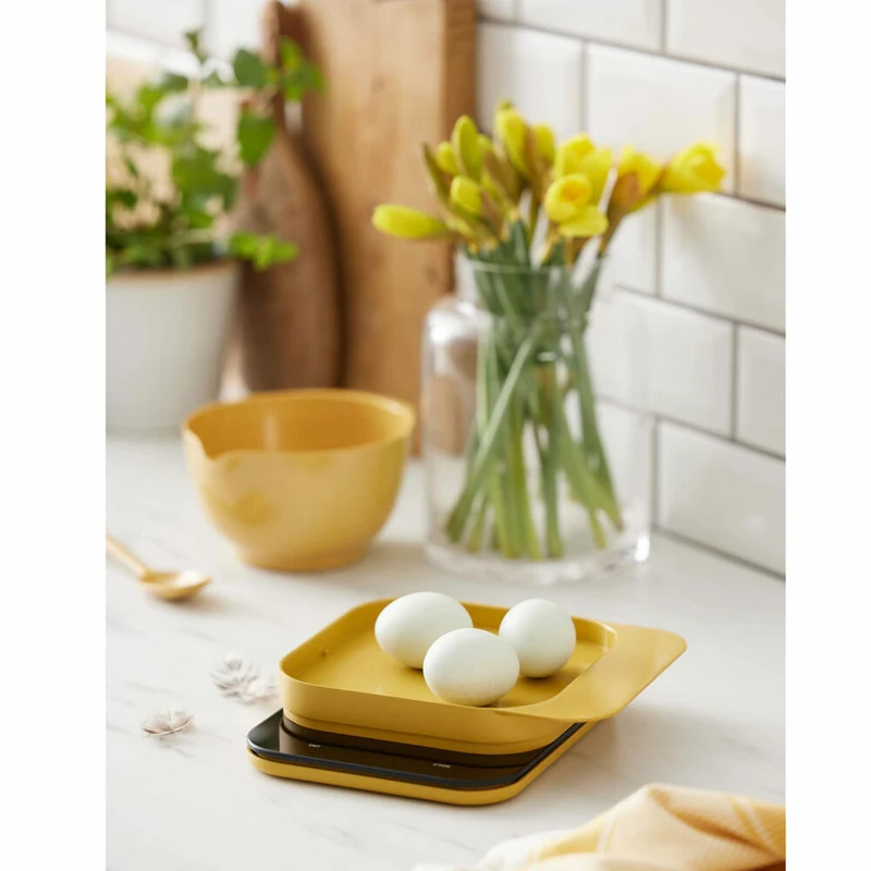 Rosti Küchenwaage Mensura, Grammwaage, ABS-Kunststoff, Curry, bis 10 kg, 25684