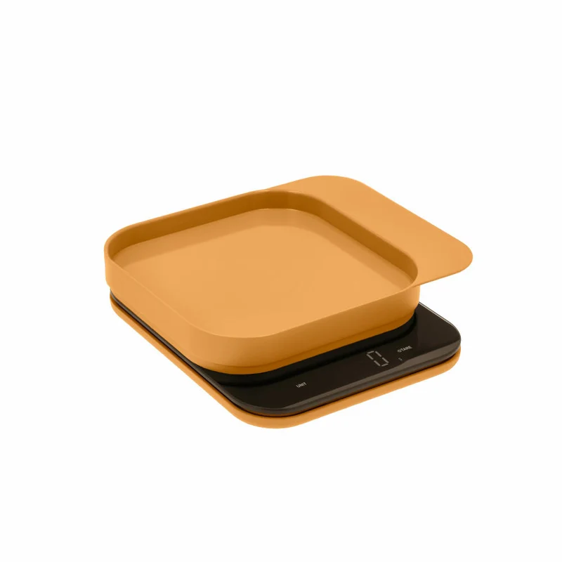 Rosti Küchenwaage Mensura, Grammwaage, ABS-Kunststoff, Curry, bis 10 kg, 25684
