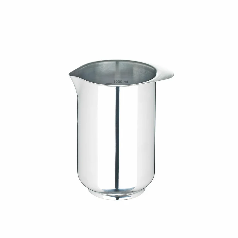 Rosti Rührbecher, Quirlbecher, Messbecher, Edelstahl, Silberfarben, 1 L, 245122