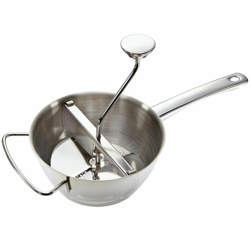 Leifheit Passiermühle, Passiergerät, Passiersieb, Passevite, Edelstahl, 23080