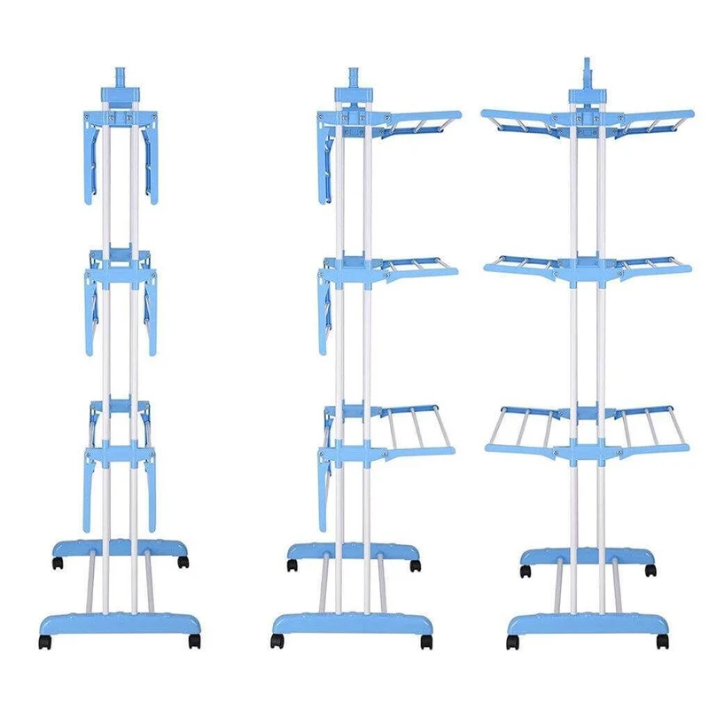 Space Saving Laundry Clothes Drying Rack