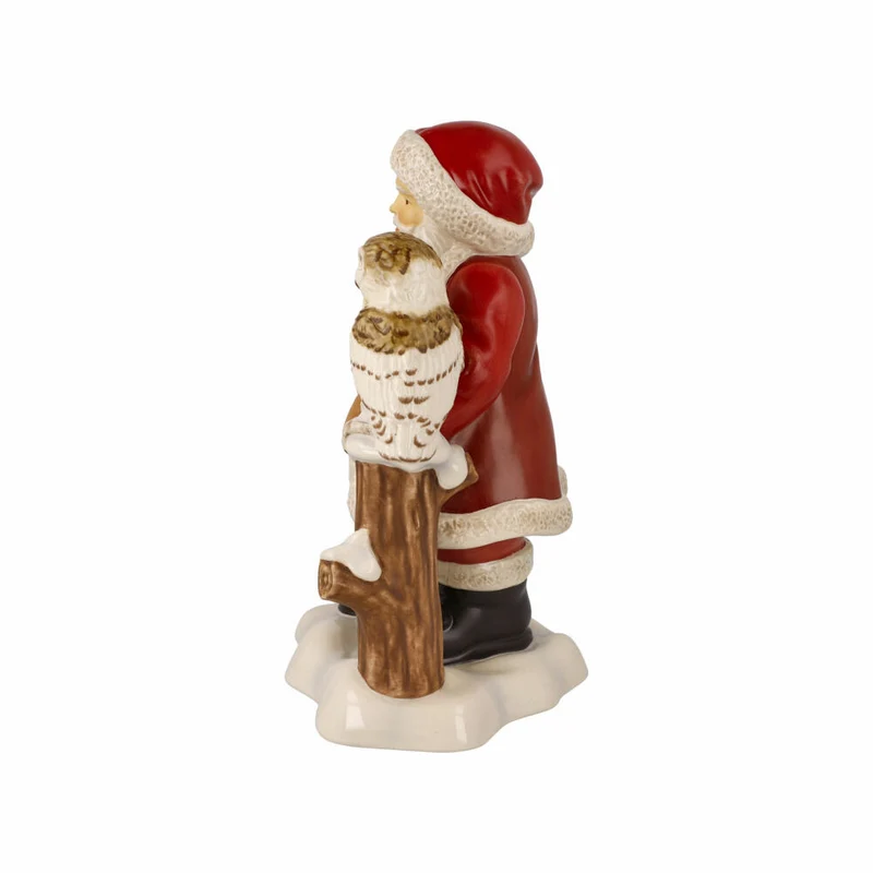 Goebel Figur Weihnachtsmann - Mein aufmerksamer Begleiter, Steingut, Bunt, 25 cm, 66704371