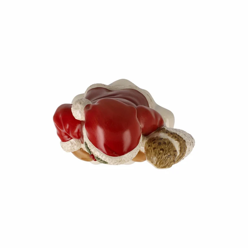 Goebel Figur Weihnachtsmann - Mein aufmerksamer Begleiter, Steingut, Bunt, 25 cm, 66704371