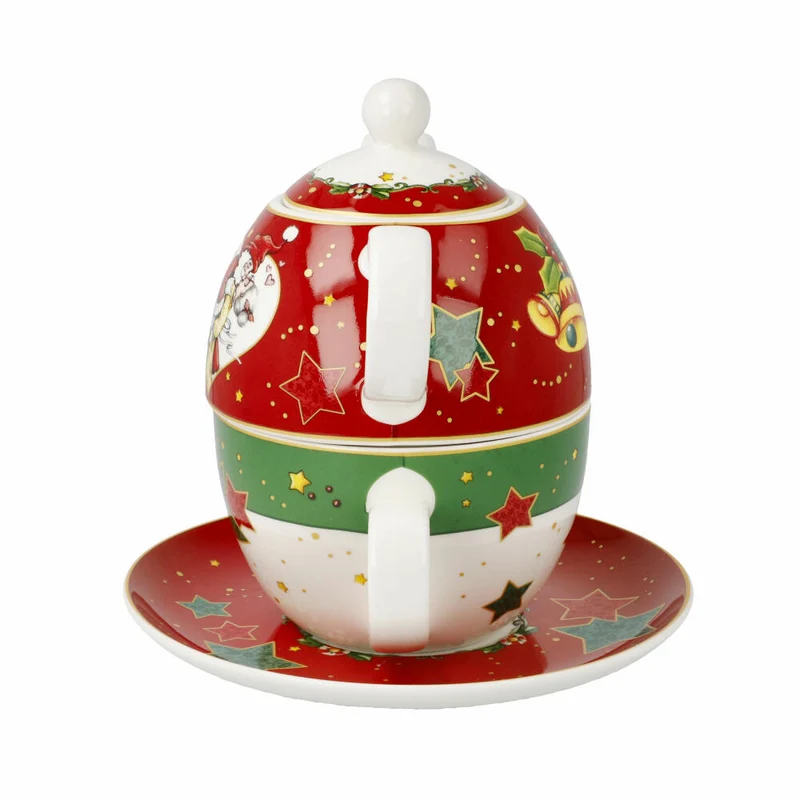 Goebel Tee-Set Tea for One Mary Engelbreit - Home Sweet Home 3-tlg., Fine Bone China, Bunt, 350 ml, 66725051