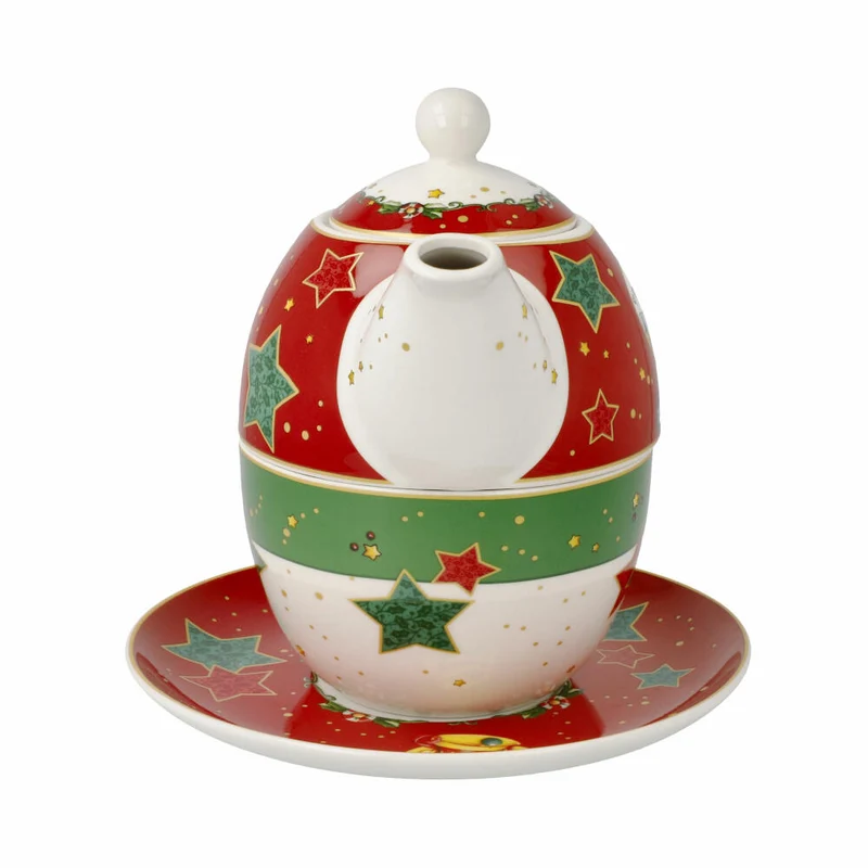 Goebel Tee-Set Tea for One Mary Engelbreit - Home Sweet Home 3-tlg., Fine Bone China, Bunt, 350 ml, 66725051