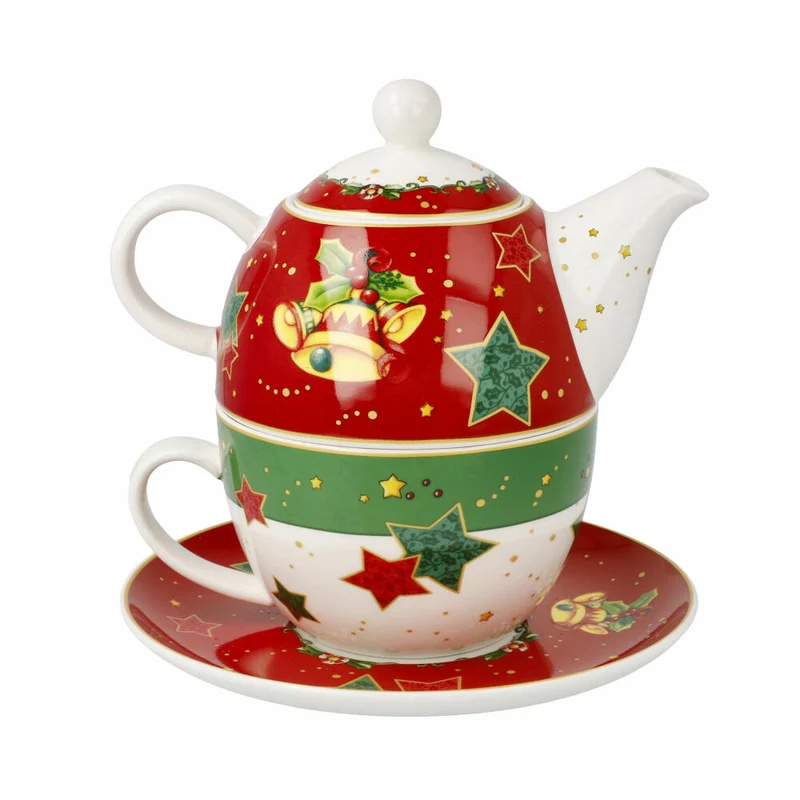 Goebel Tee-Set Tea for One Mary Engelbreit - Home Sweet Home 3-tlg., Fine Bone China, Bunt, 350 ml, 66725051