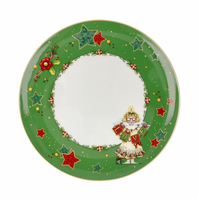 Goebel Teller Mary Engelbreit - Love Me, Fine Bone China, Bunt, 23 cm, 66725061
