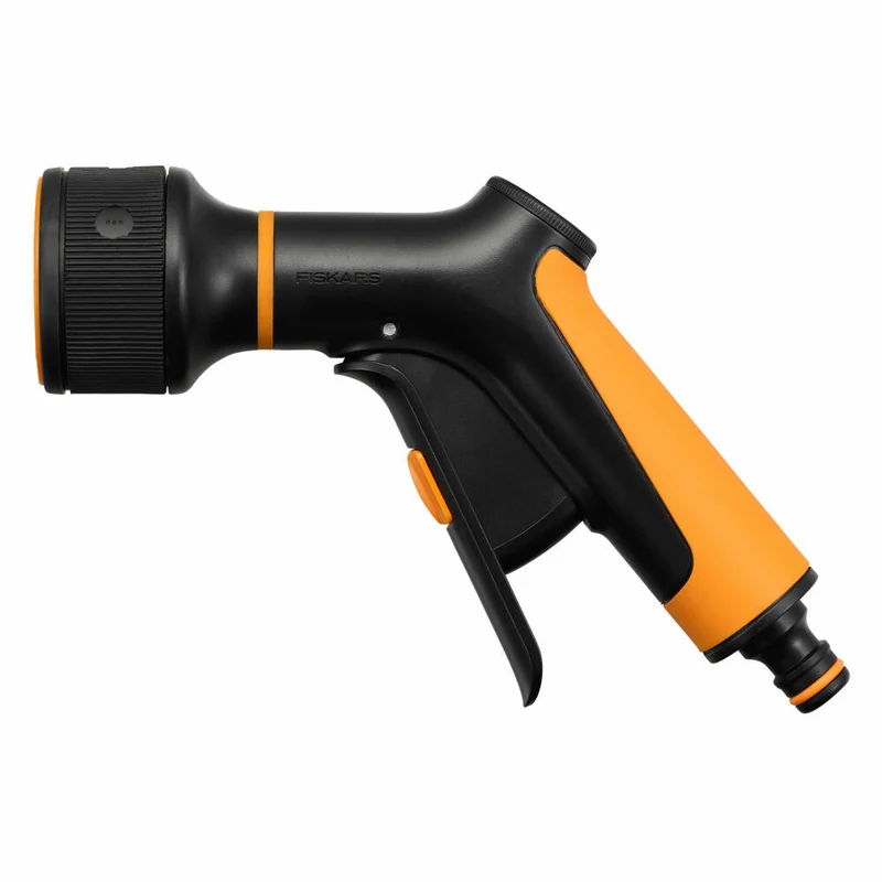Fiskars Sprühpistole, 3 Funktionen, Fontregler, Kunststoff, Schwarz, Orange, 1065483
