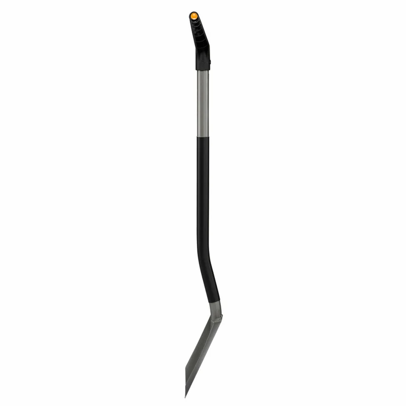 Fiskars Gärtnerspaten Ergonomic spitz, Schaufel, Borstahl, Stahl, Kunststoff, Grau, Schwarz, 125 cm, 1066708