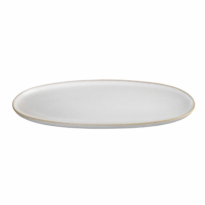 ASA Selection Platte oval Sand, Servierplatte, Steinzeug, Nude, 28.5 x 16 cm, 27200107