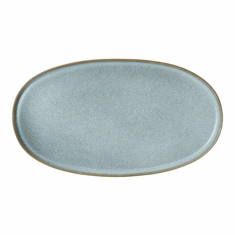 ASA Selection Platte oval Denim, Servierplatte, Steinzeug, Blau, 28.5 x 16 cm, 27200118
