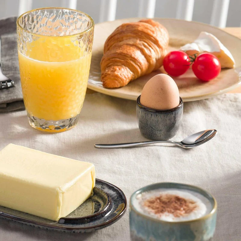 Leonardo Eierbecher Matera, Frühstücks-Ei-Becher, Keramik, Anthrazit, 023045