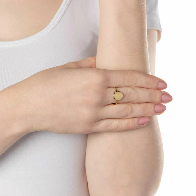 Leonardo Jewels Ring 17 Eboni Ciao, Fingerring, Fingerschmuck, Schmuck, Edelstahl IP gold, Gold, 021850
