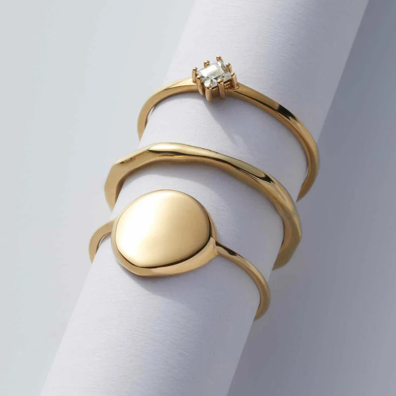 Leonardo Jewels Ring 16 Pavina Ciao, Fingerring, Fingerschmuck, Schmuck, Edelstahl IP gold, Gold, 021858