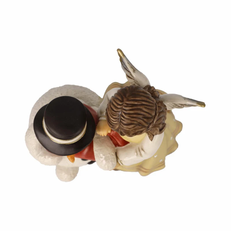 Goebel Engel Kuschelige Winternacht, Dekofigur, Weihnachten, Steingut, Champagner, 14.5 cm, 41675071