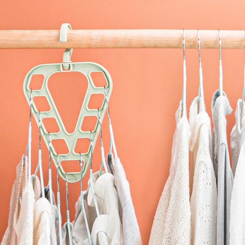 3pcs 9-Hole Magic Clothes Hanger Closet Organizer