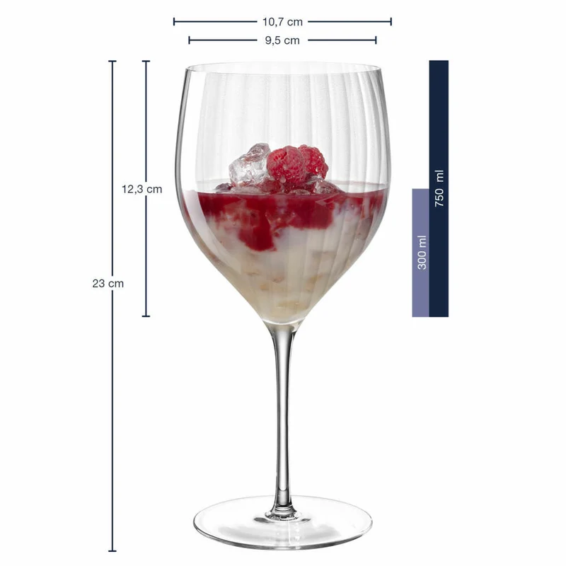 Leonardo Cocktailglas Poesia, Cocktail Glas, Aperolglas, Weinglas, Kristallglas, Klar, 300 ml, 069166