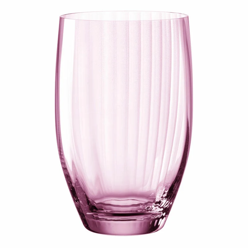 Leonardo Trinkglas Poesia, Wasserglas, Saftglas, Glas, Kristallglas, Rose, 460 ml, 022379